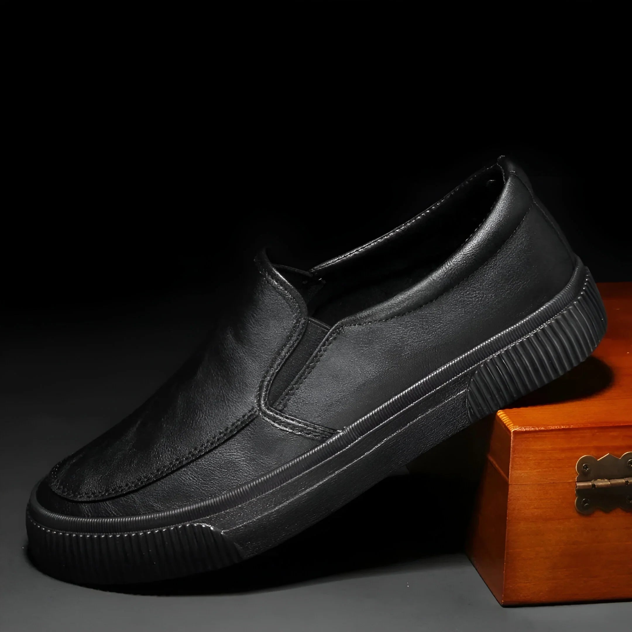 Alarico Handcrafted Leather Slip-Ons